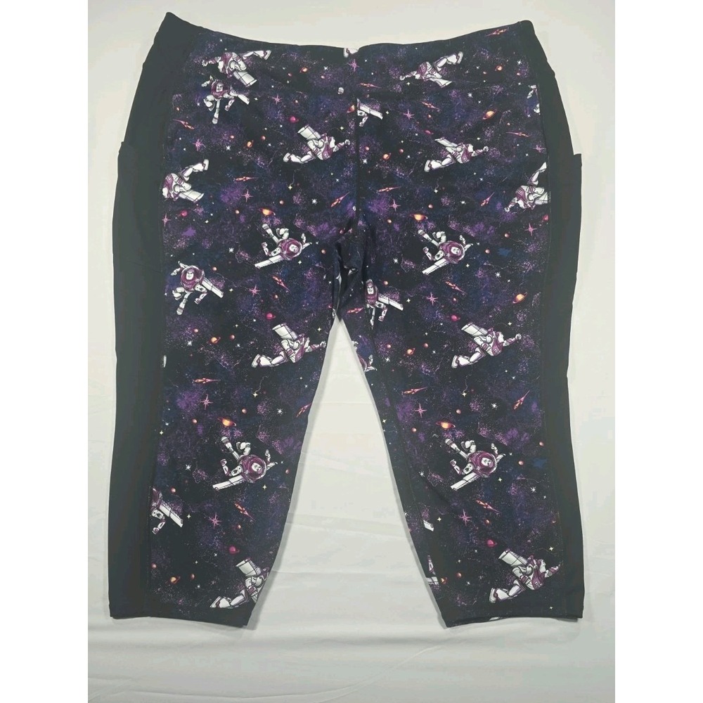 Torrid 6 Disney Pixar Buzz Lightyear High Rise Galaxy Print Leggings sz 30